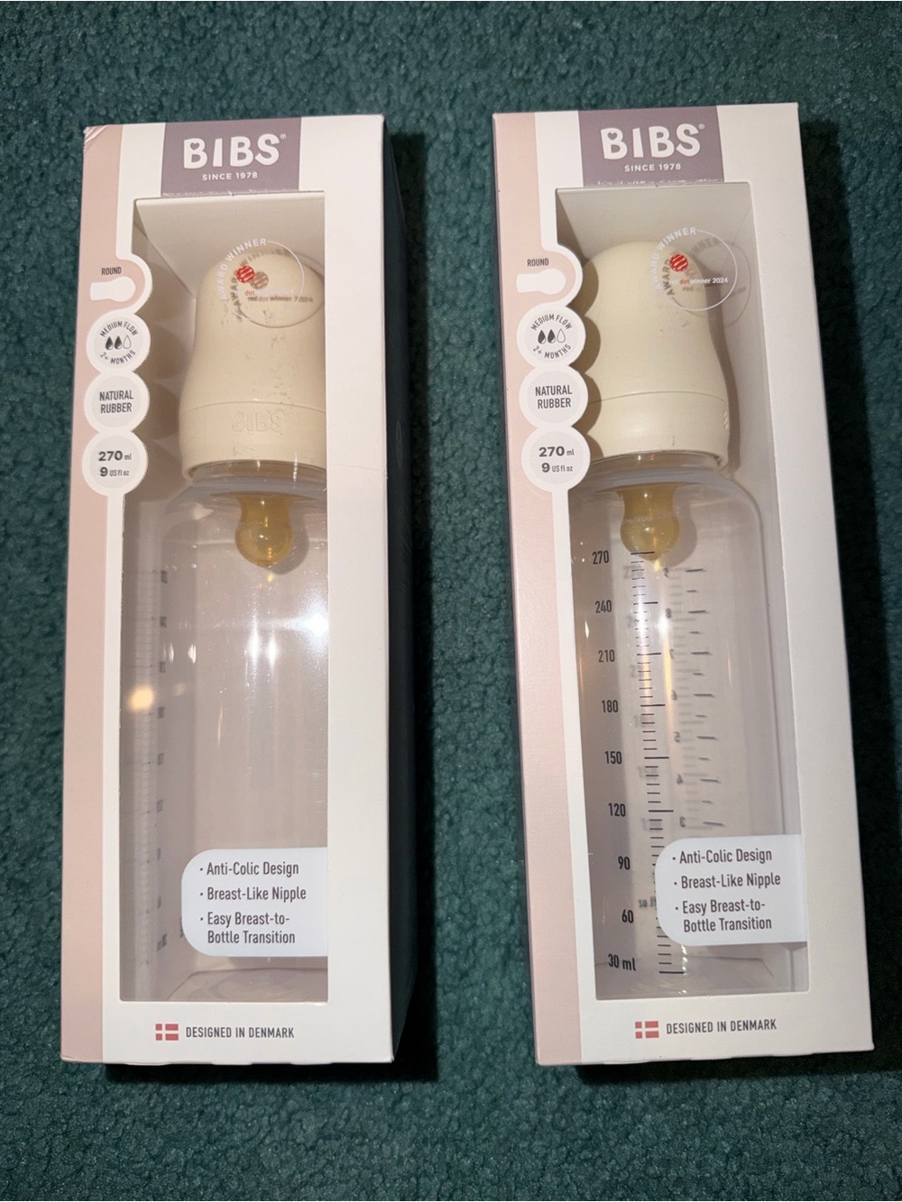 BIBS Natural Rubber Baby Bottles Set!